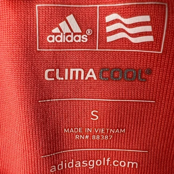 Adidas Woman’s ClimaCool Golf Shirt- pink/orange shade - Picture 4 of 7